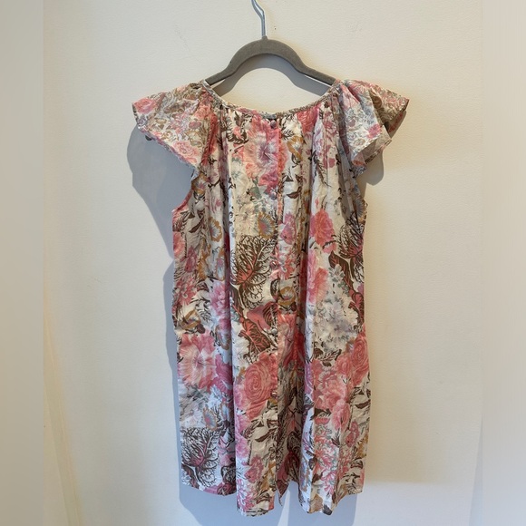 LoveShackFancy Girls Flutter-Sleeve Shift dress size 12 - Picture 6 of 7